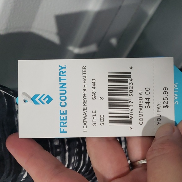 NWT HEATWAVE KEYHOLE HALTER SWIM‎ TOP SIZE SMALL - Picture 4 of 10